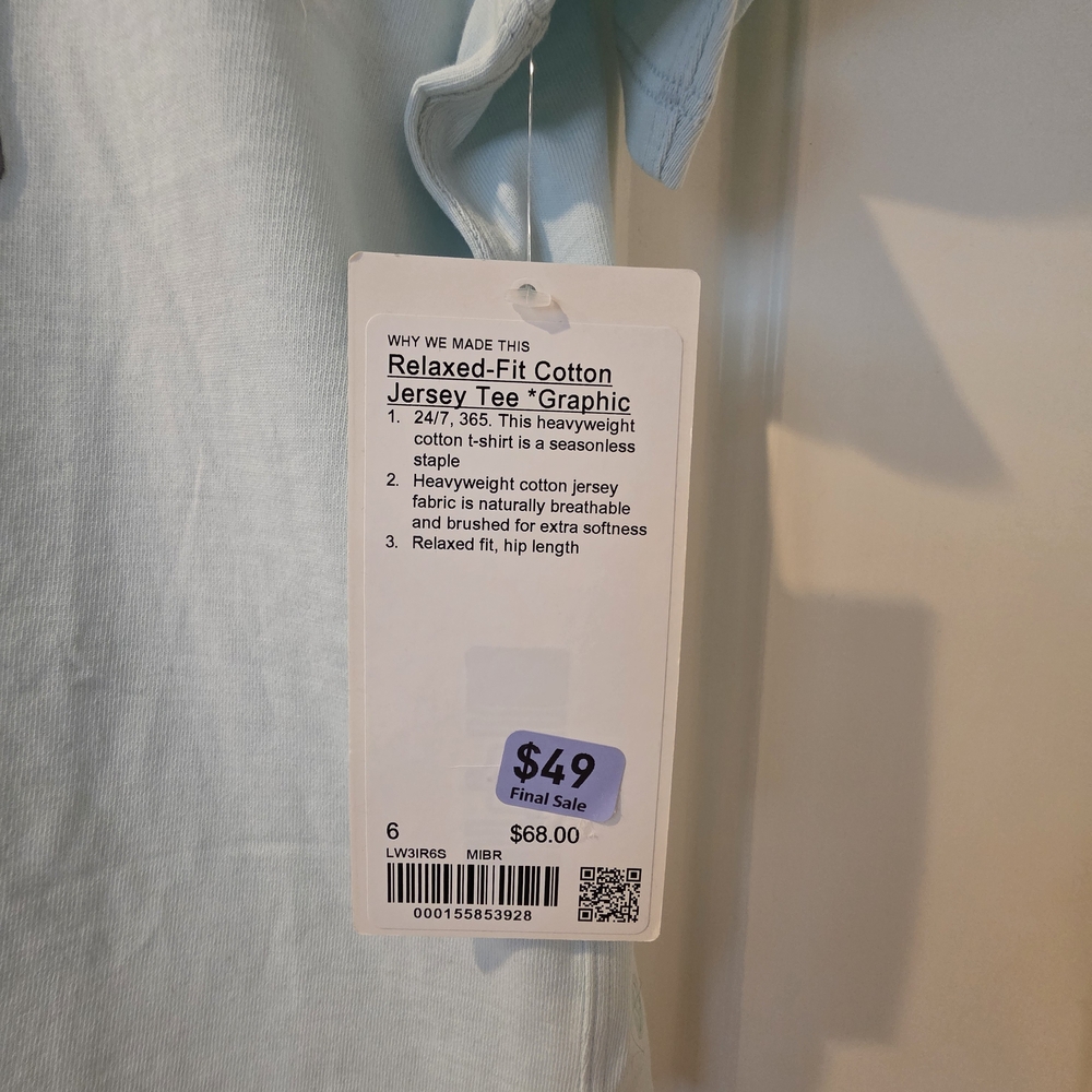 Lululemon Sky Blue Crewneck Tee - Picture 3 of 6